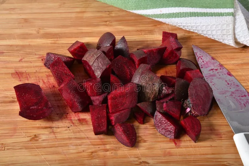 prepping beets for air fryer