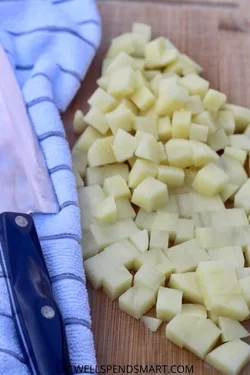 red potato prep for air fryer