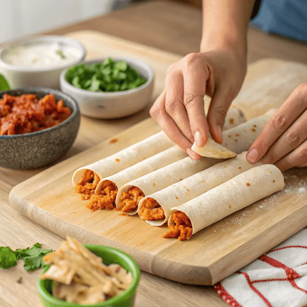 rolling flautas technique