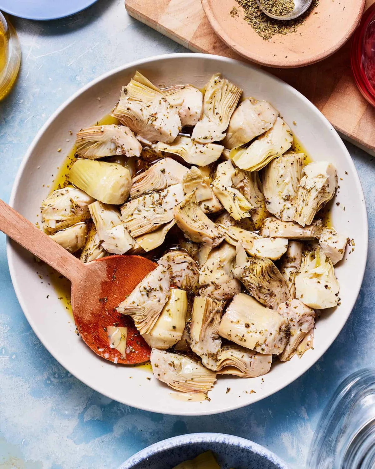 seasoned artichoke hearts
