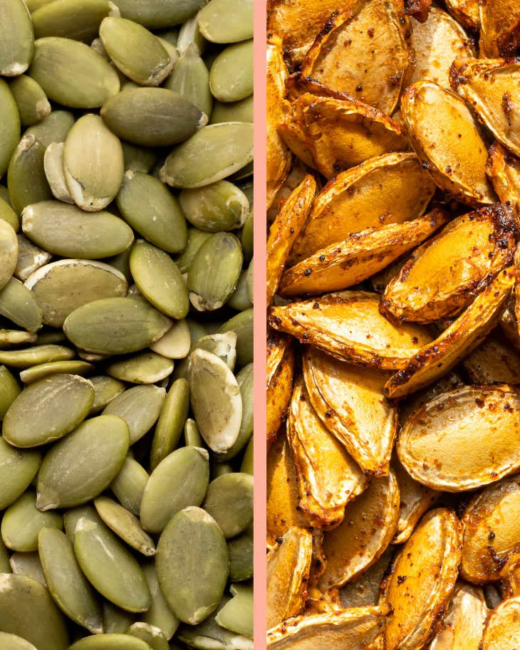 whole pumpkin seeds vs shelled pumpkin seeds