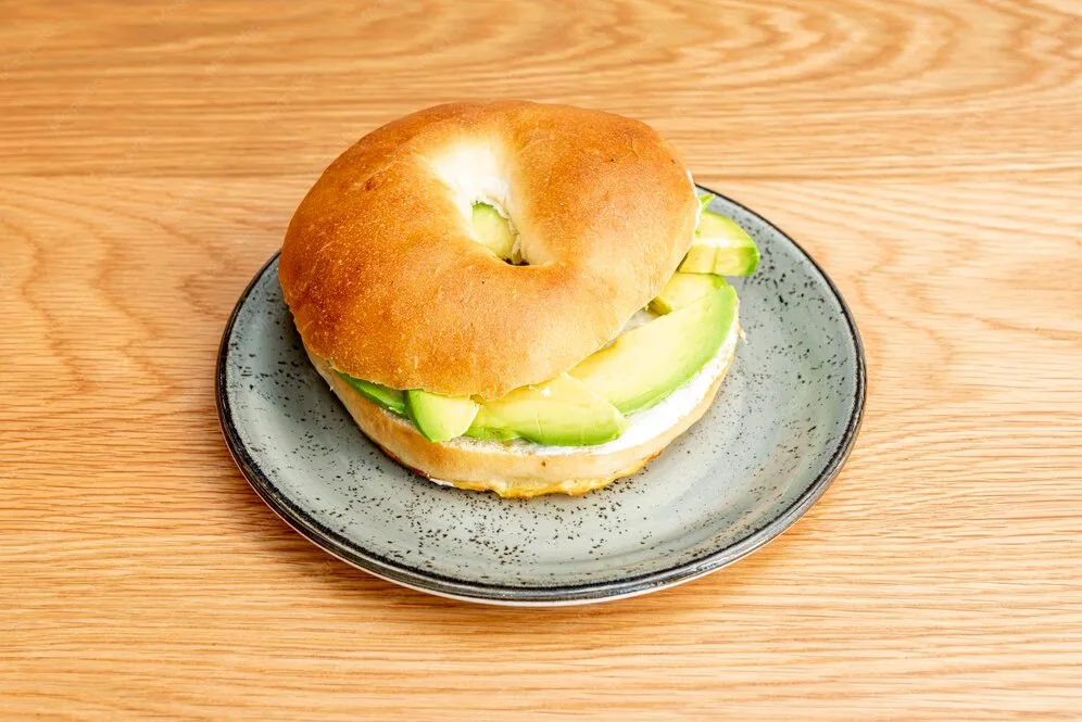 wide center hole in yogurt bagel before cooking