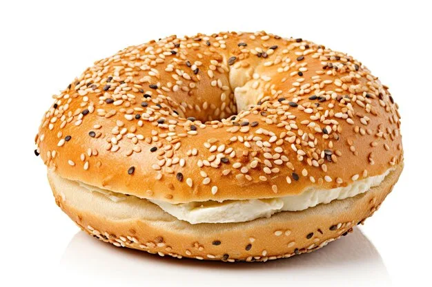 yogurt bagel dough moisture consistency close up