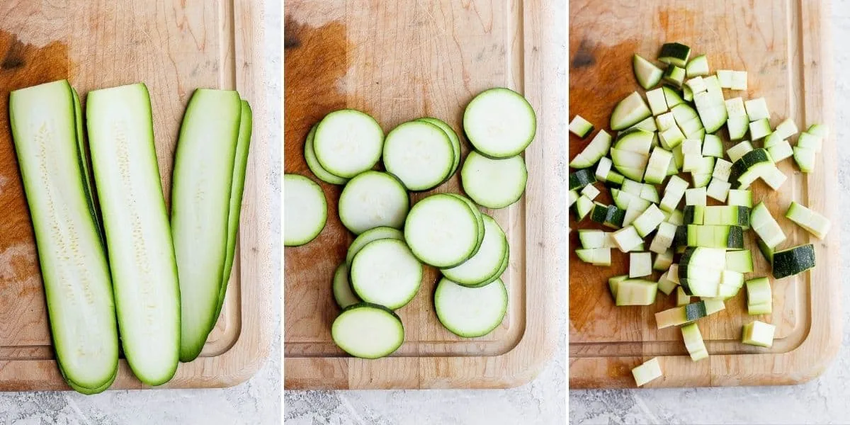 zucchini cuts rounds sticks chips comparison